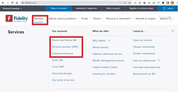 Fidelity-Open-Account-Services